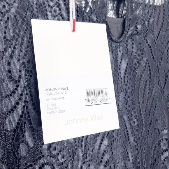 JOHNNY WAS Rai Lace Black Dress  - Picture 12 of 13